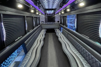 High Point Party Bus Interior