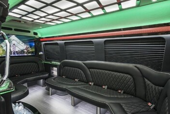 High Point Sprinter Party Bus Interior