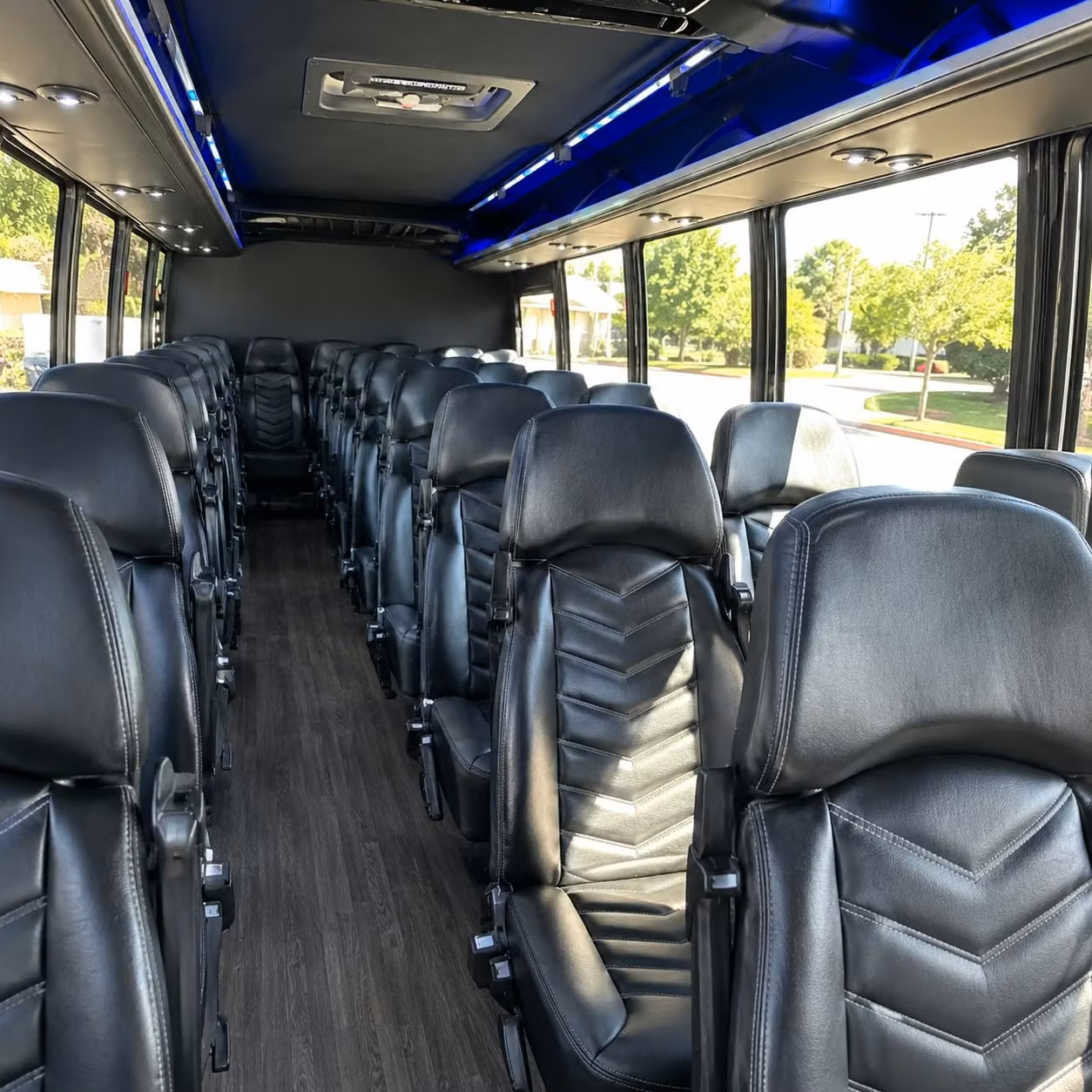 30 passenger minibus inside