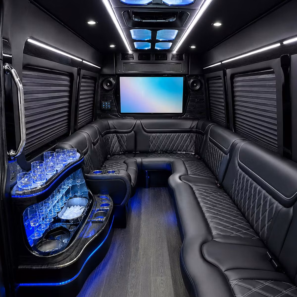 get a private bridal party bus to iconic high point wedding venues
